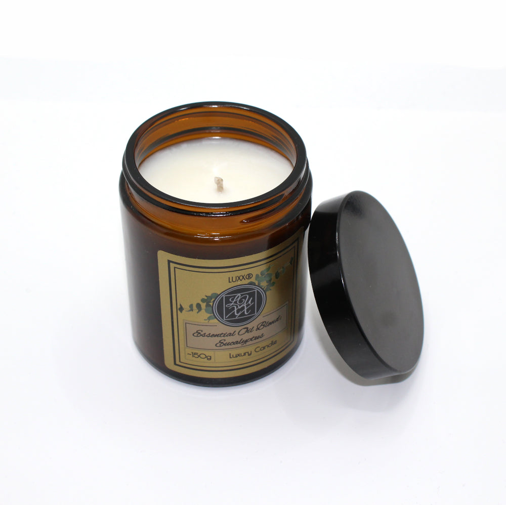 Pure Essential Oils Candle Made with Natural Coconut Wax | 150g | Clove, Bay & Eucalyptus | 30+ Hours Burn Time | Stress Relief | Calming