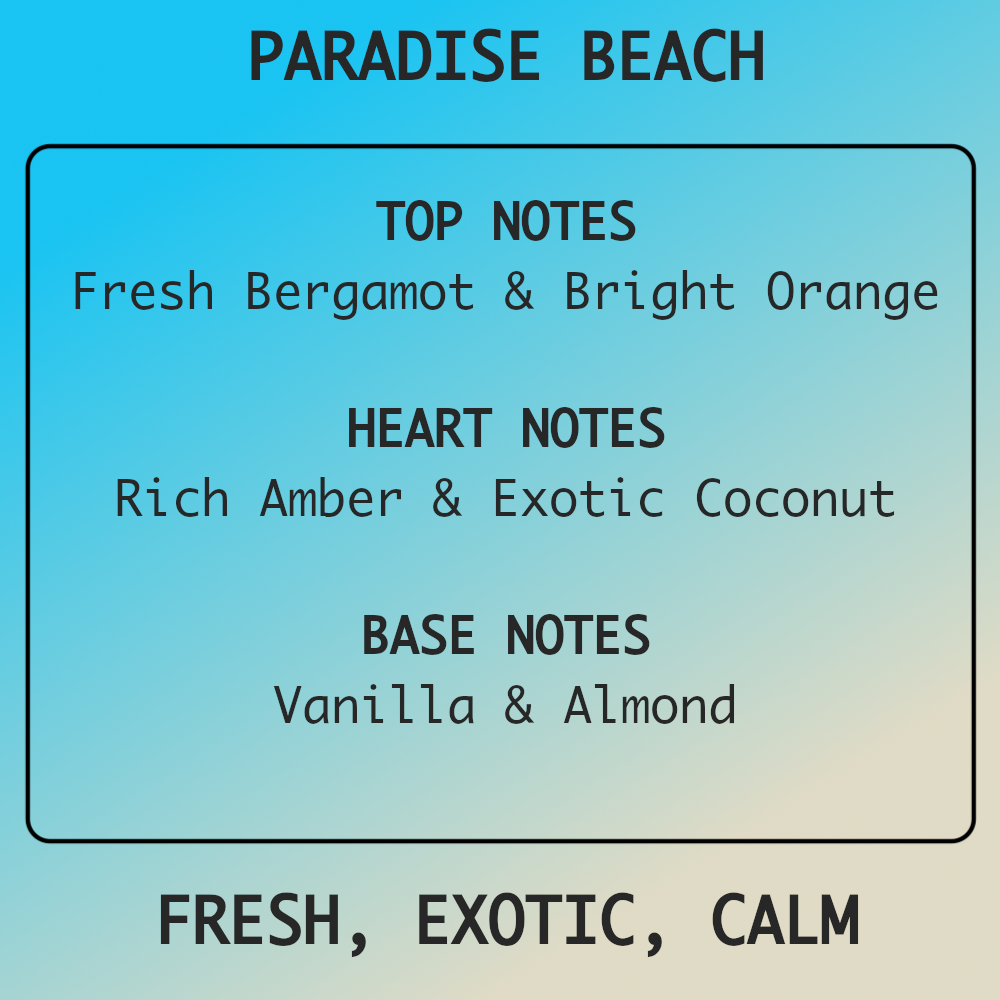 Paradise Beach - Large Luxury Reed Diffuser 150ml