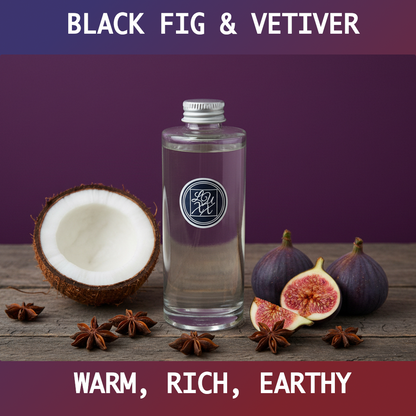 Black Fig & Vetiver - Luxury Reed Diffuser Refill 150ml