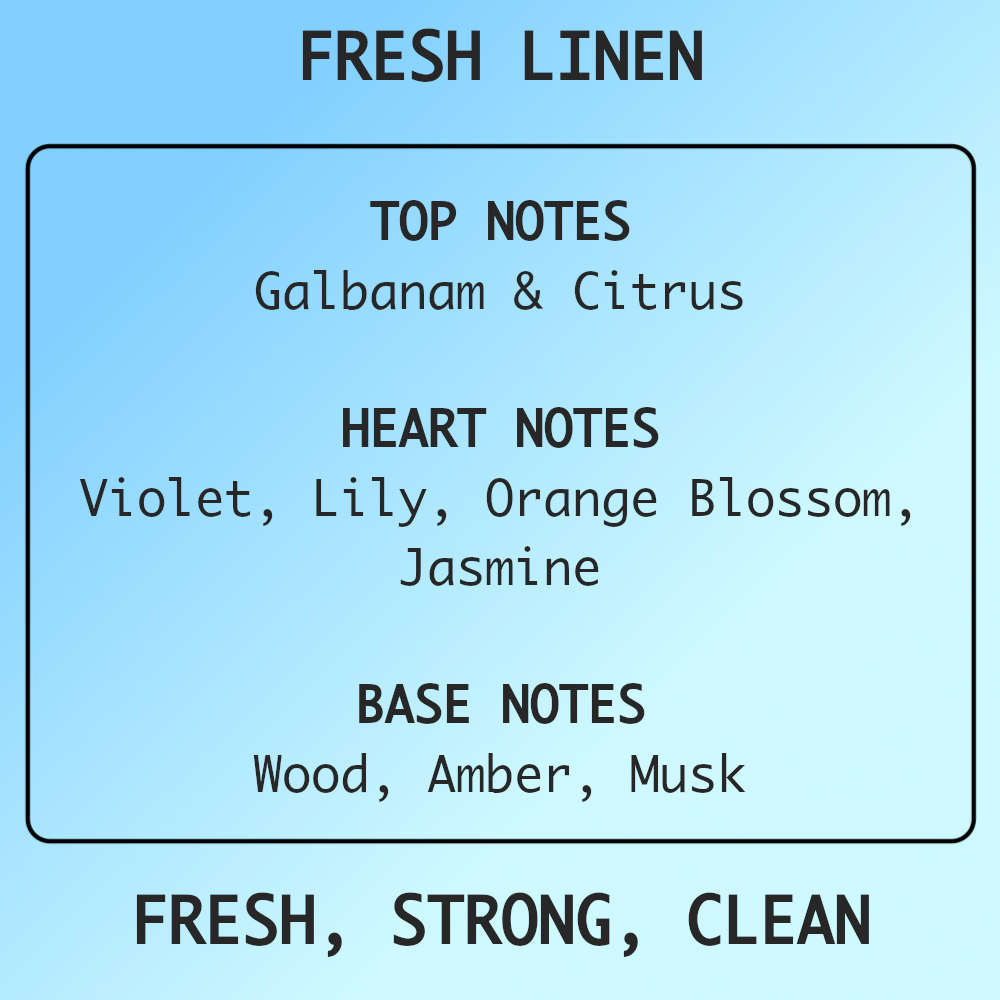Fresh Linen Wax Melts 85g | 70+hours of fragrance