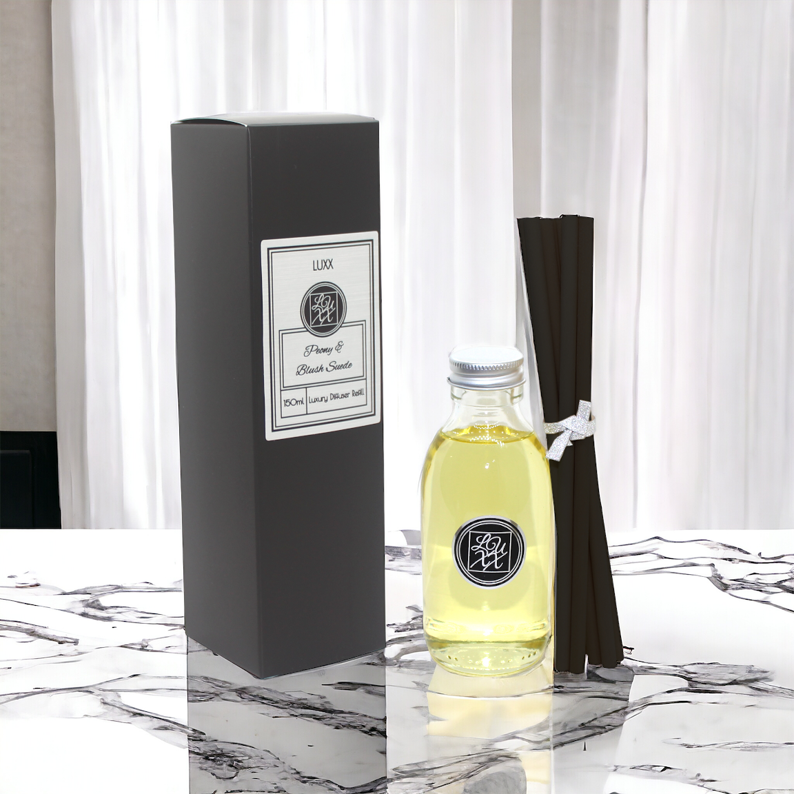 Peony & Blush Suede - Luxury Reed Diffuser Refill 150ml