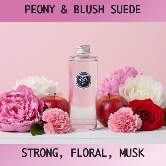 Peony & Blush Suede - Luxury Reed Diffuser Refill 150ml
