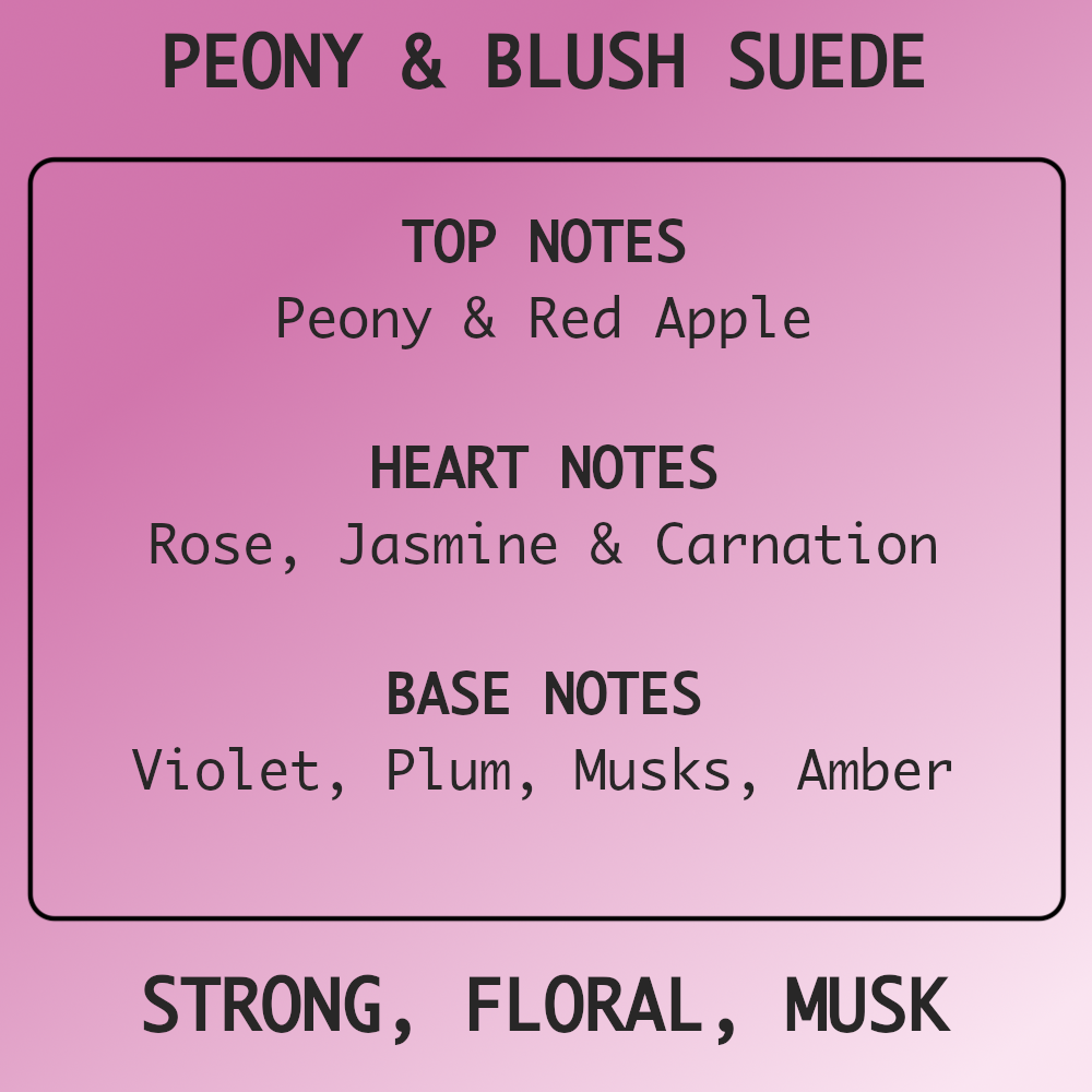 Peony & Blush Suede - Luxury Reed Diffuser Refill 150ml