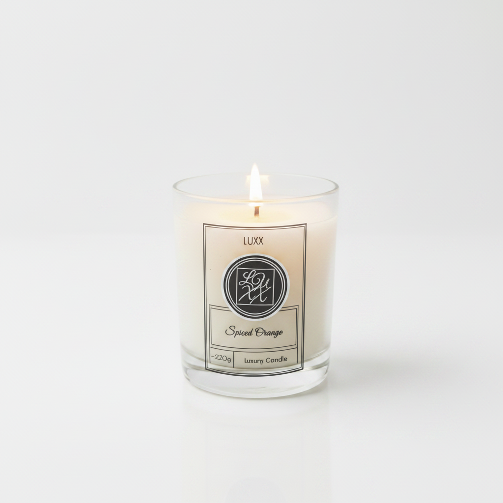Spiced Orange | Natural Coconut Wax Candle | Hand Poured Luxury Candle | 220g | Warm, Spicy, Comforting | 40+ Hours Burn Time