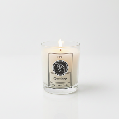Spiced Orange | Natural Coconut Wax Candle | Hand Poured Luxury Candle | 220g | Warm, Spicy, Comforting | 40+ Hours Burn Time