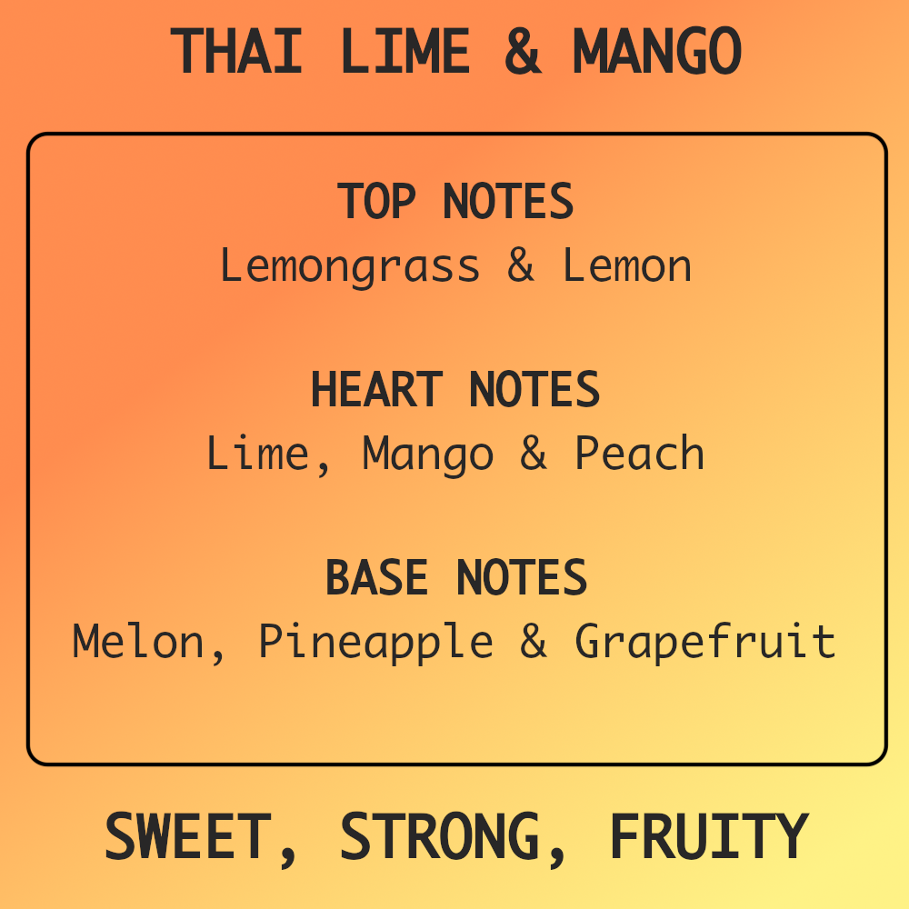 Thai Lime & Mango - Large Luxury Reed Diffuser 150ml