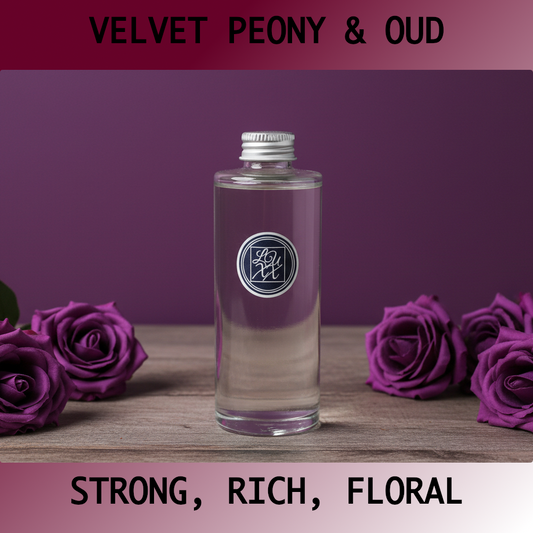 Velvet Peony & Oud - Luxury Reed Diffuser Refill 150ml