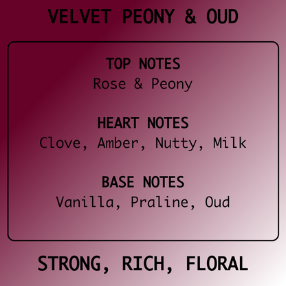Velvet Peony & Oud - Luxury Reed Diffuser Refill 150ml